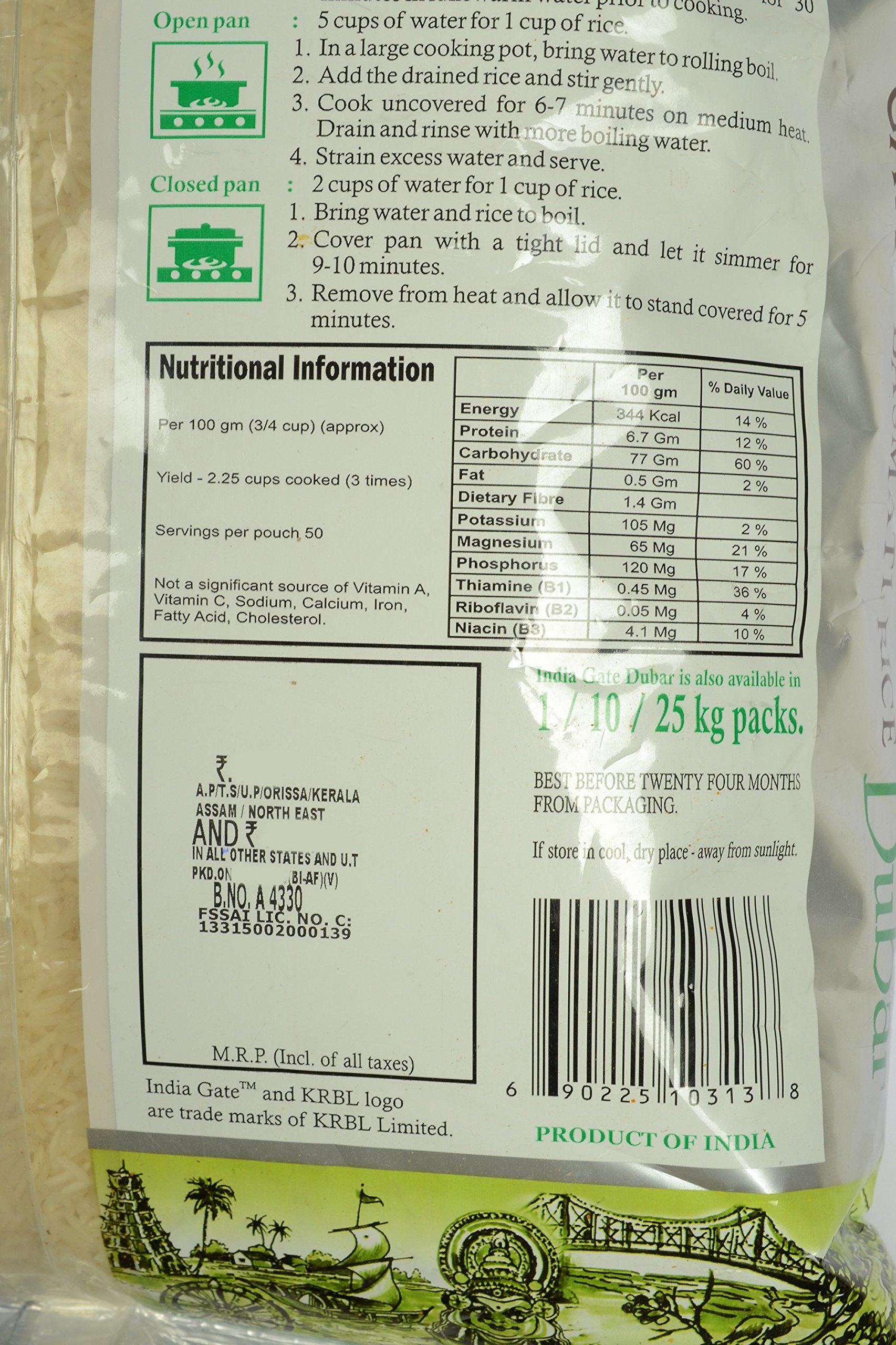 India Gate Rice - Basmati Dubar, 5kg Pack - Image 3 thumbnail
