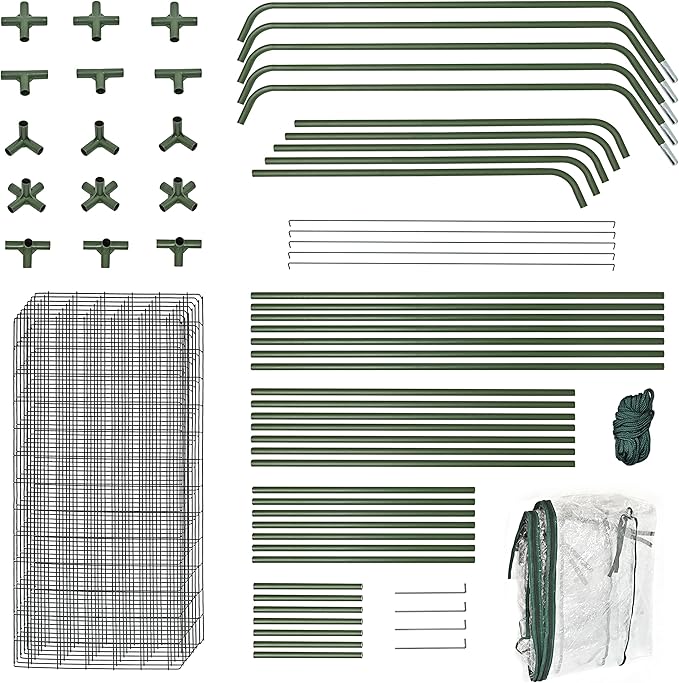Overall, this greenhouse offers a convenient and practical solution for growing plants outdoors. The sturdy construction and ample space allow for easy organization and protection of your plants, making it ideal for both beginner and experienced gardeners. The large zipper door ensures easy access and ventilation, making it a versatile option for a variety of plants and gardening needs. Description by ChatGPT.