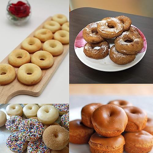 Miniatura 8 de Molde para magdalenas individual individual individual de 3.1 pulgadas, antiadherente recubierto de teflón para hornear, muffins, donas, tartas,