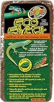 Zoo Med Eco Earth Compressed Coconut Fiber Substrate Bricks, 2 Pack - Eco-Friendly Reptile Terrarium Bedding
