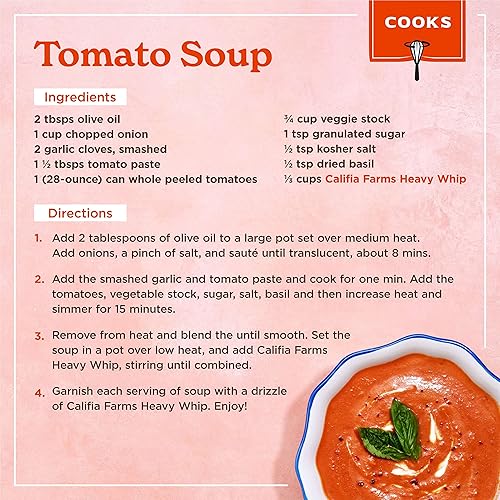 Miniatura 8 de Califia Farms - Sustituto de crema pesada sin lácteos pesados de 16.9 onzas | Sin lácteos | Sin soja | A base de plantas | Vegano | Sin OMG