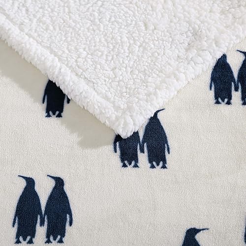 Vista 115 de Eddie Bauer Manta reversible de vellón sherpa, ropa de cama y decoración del hogar, para todas las estaciones, (Bunkhouse Plaid Beige), beige