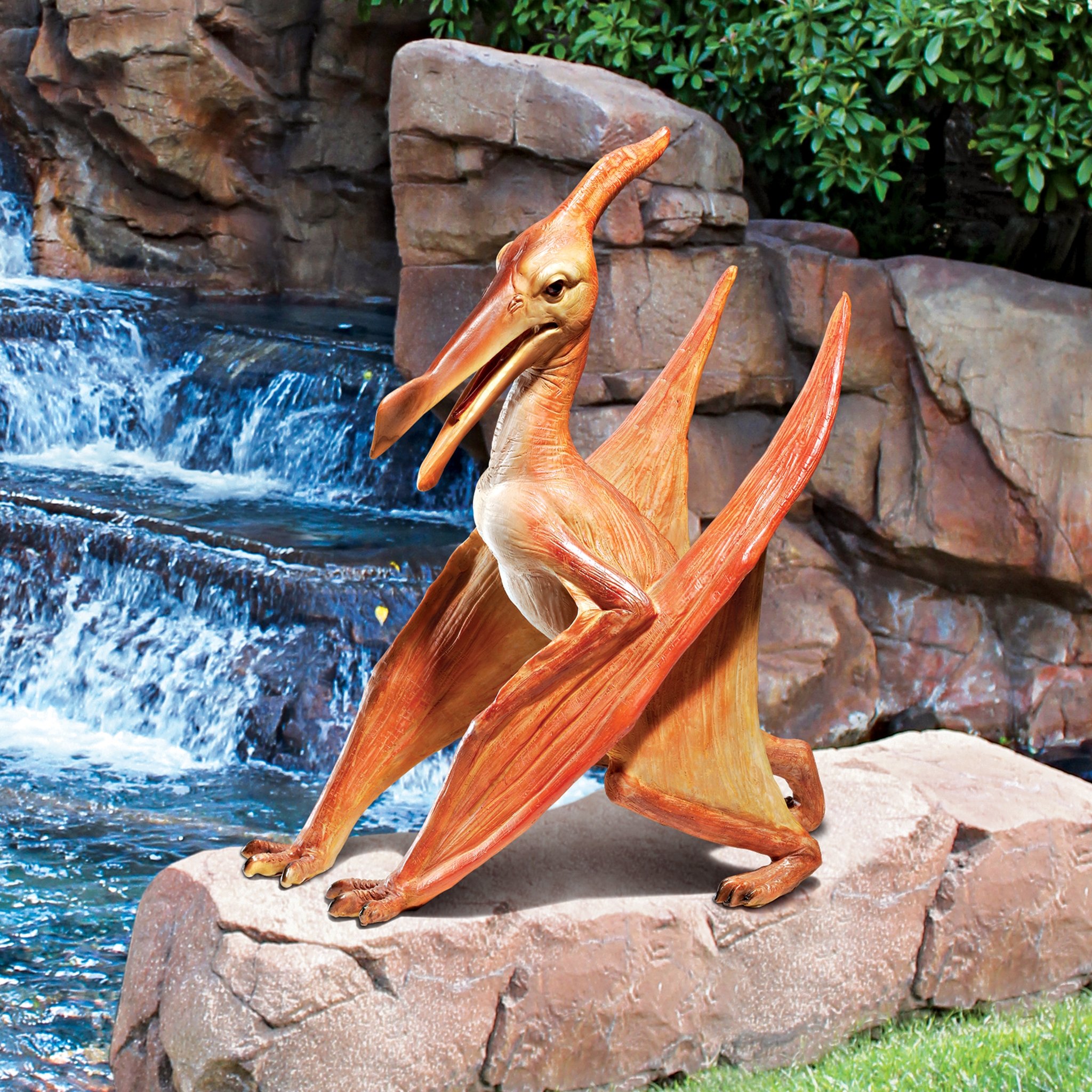 Design Toscano Jurassischer Pterodactyl, Dinosaurierfigur, Maßstabsgetreu