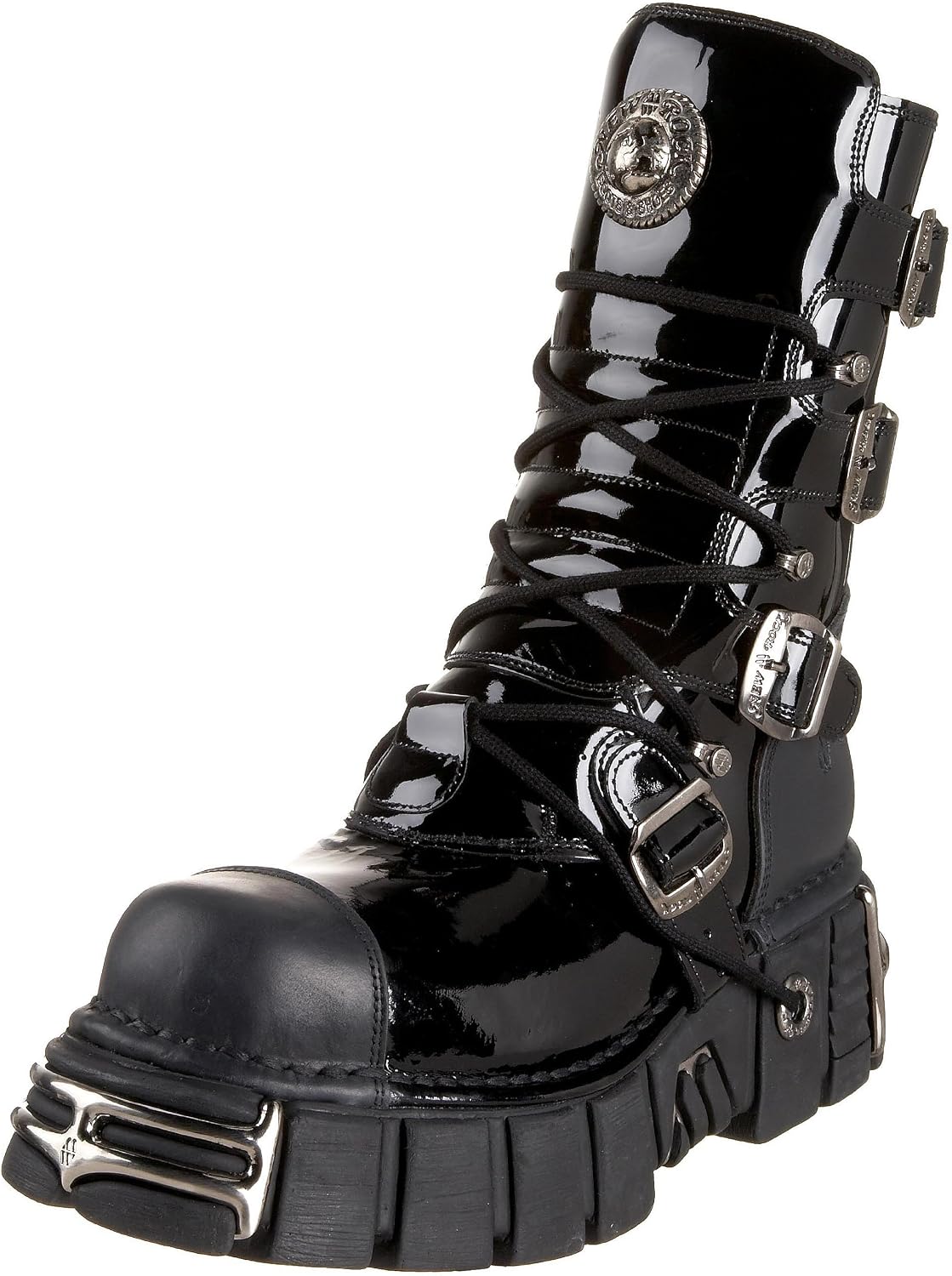Amazon.com | New Rock M.313-S1 (35) Leather Boots | Motorcycle & Combat