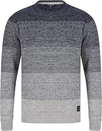 Tokyo Laundry Men's Dusen Graduated Colour Block Cotton Rich Knitted Jumper