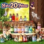 Kit d'artisanat magique pour les enfants avec 20PCS Bouteilles de potion - Fée potions magiques faisant le kit d'artisanat - Cadeau pour Noël, Anniversaire, Creative Art Craft Kit pour les filles garçons 6 7 8 9 10 Année