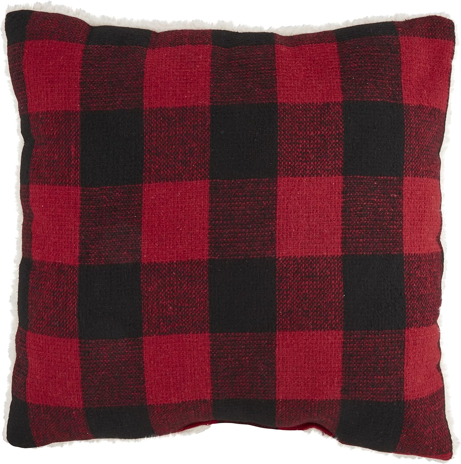 Mud Pie Fuzzy Christmas Pillow, Ho Ho, 18" x 18"