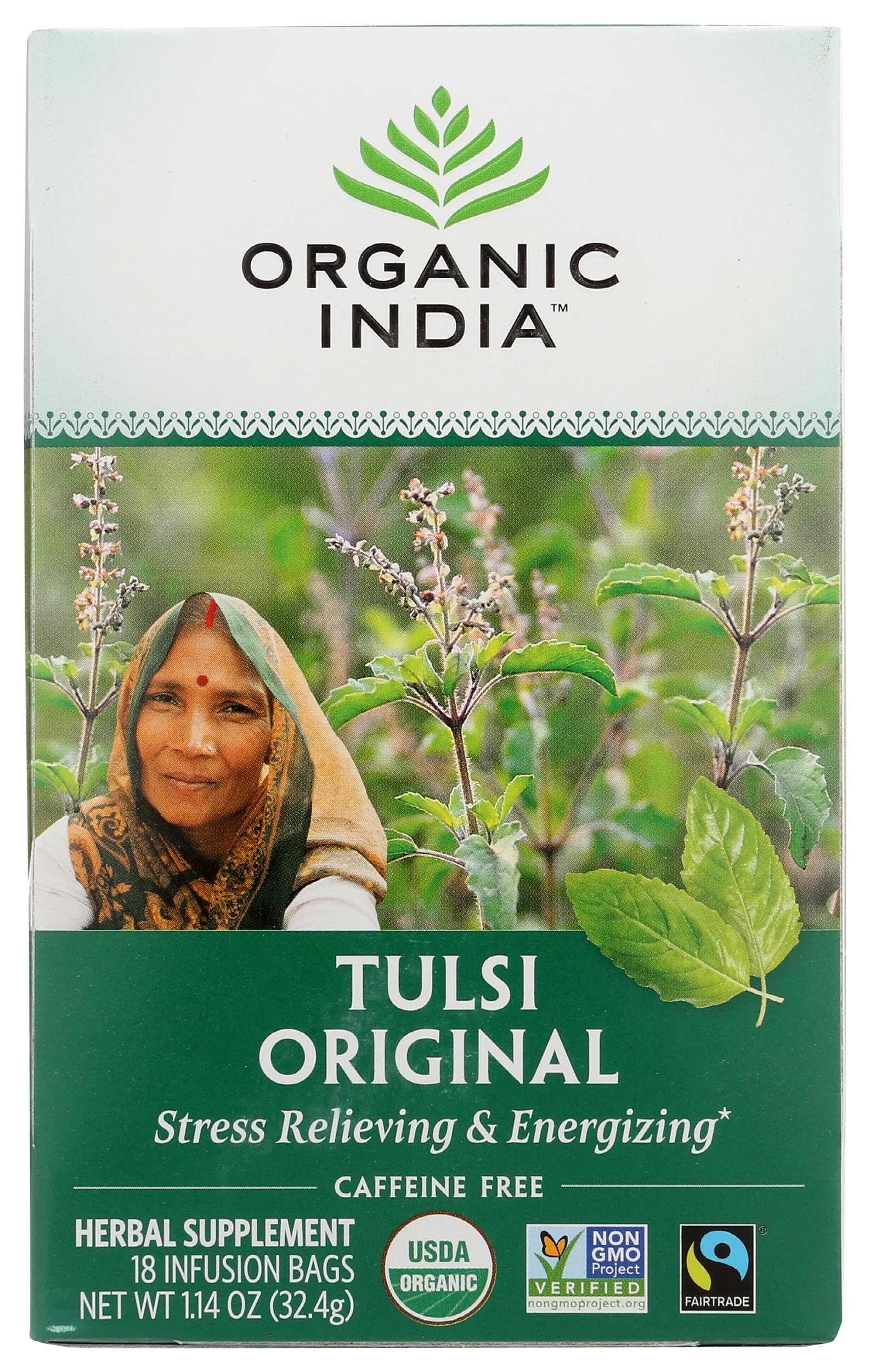 Organic IndiaTulsi, Original, 18 Count BoxFairtrade InternationalFairtrade InternationalFairtrade InternationalFairtrade International