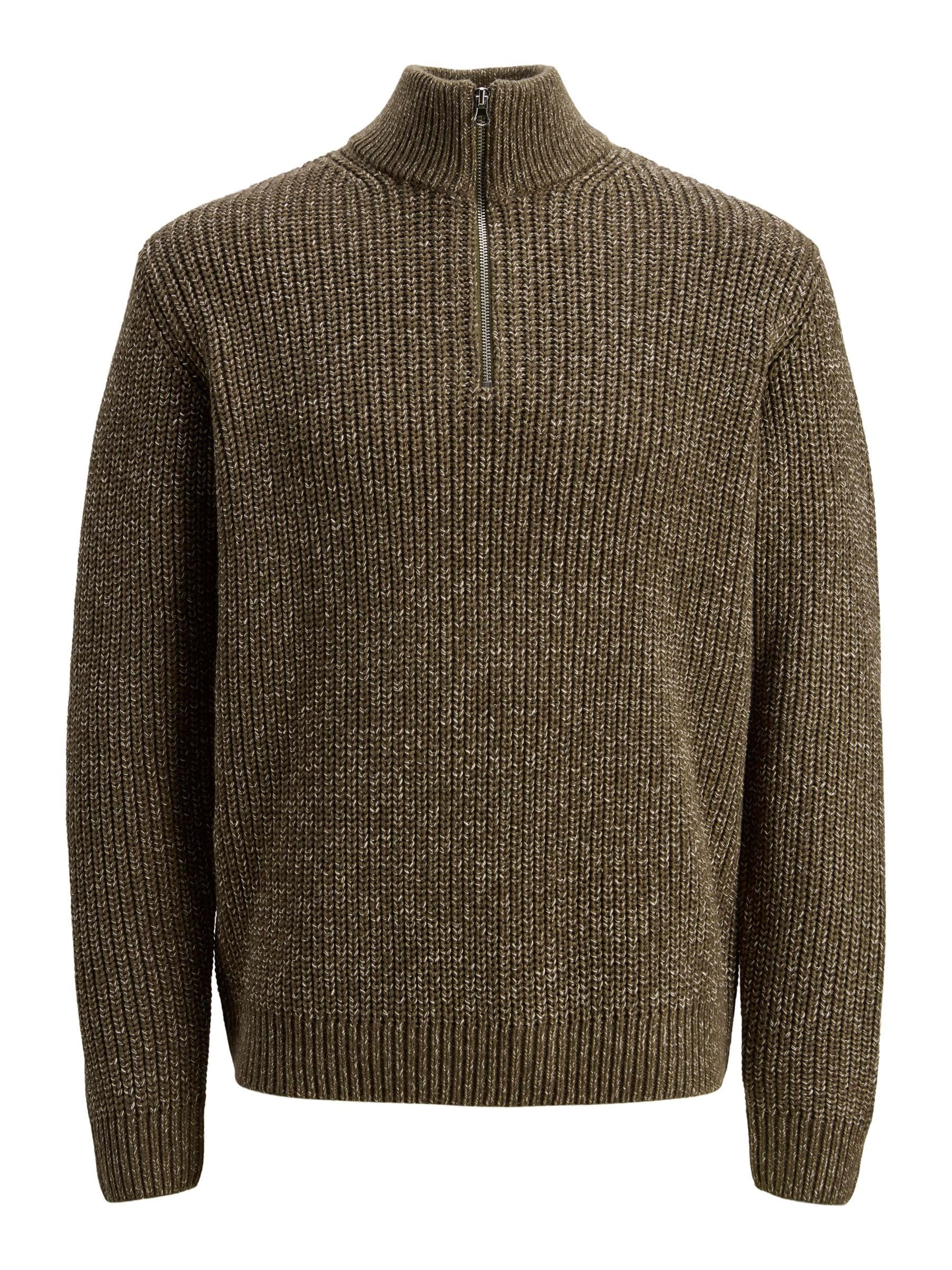 JACK & JONES Herren Jorbleecker Knit Half Zip Bf Jorbleecker Knit Half Zip Bf (1er Pack)