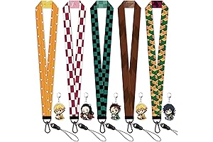 Pack of 5 Demon Slayer Neck Lanyards
