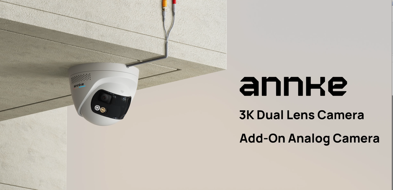 Amazon.com: ANNKE 5MP Dual-Lens Security Camera Outdoor, Wired Add