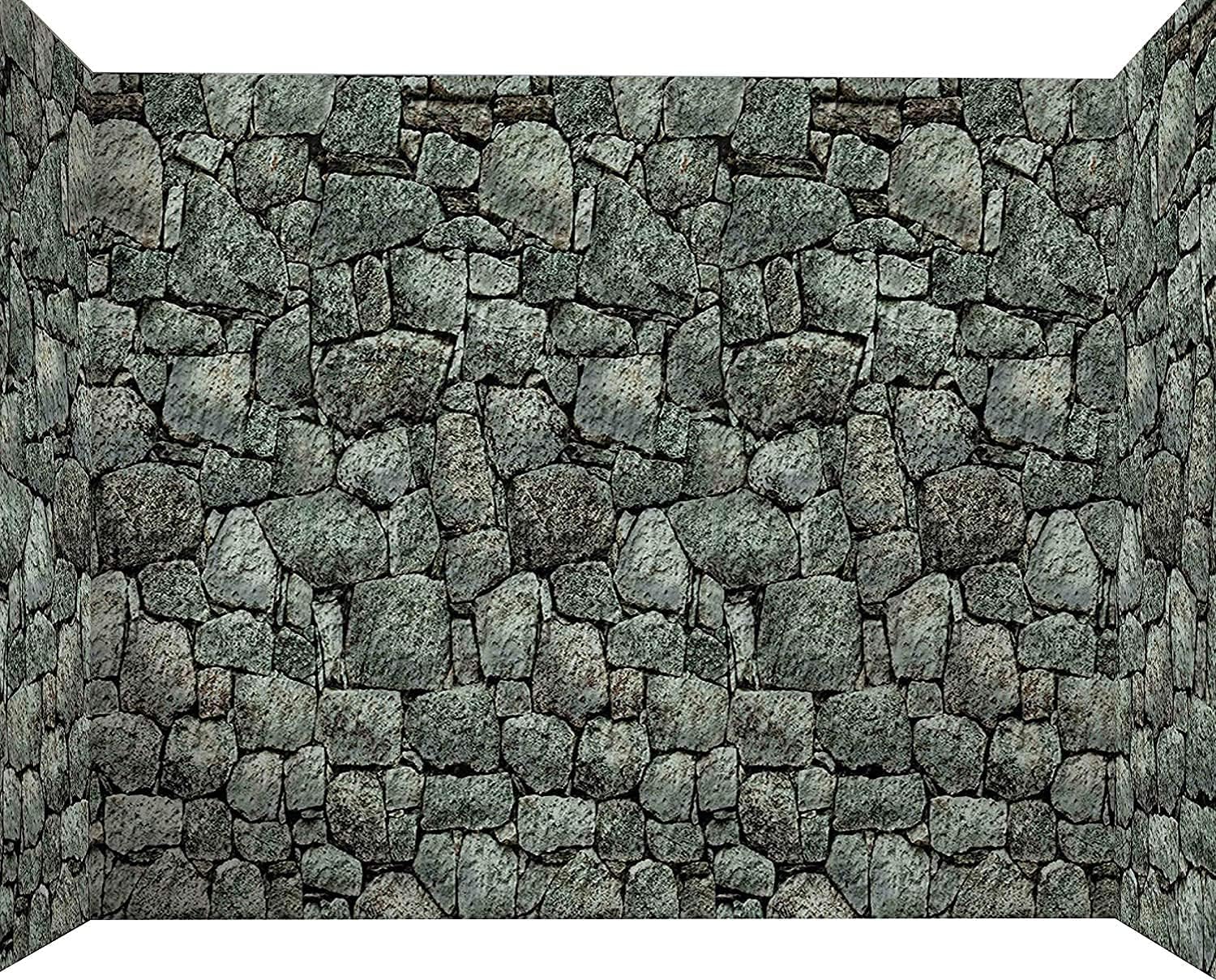 Forum Novelties Dungeon Decor 20-Foot Roll Indoor/Outdoor Stone Wall Decoration