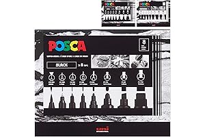 Uni Posca 8-Tip Acrylic Paint Marker Set — Your Go-To for Endless Creative Possibilities