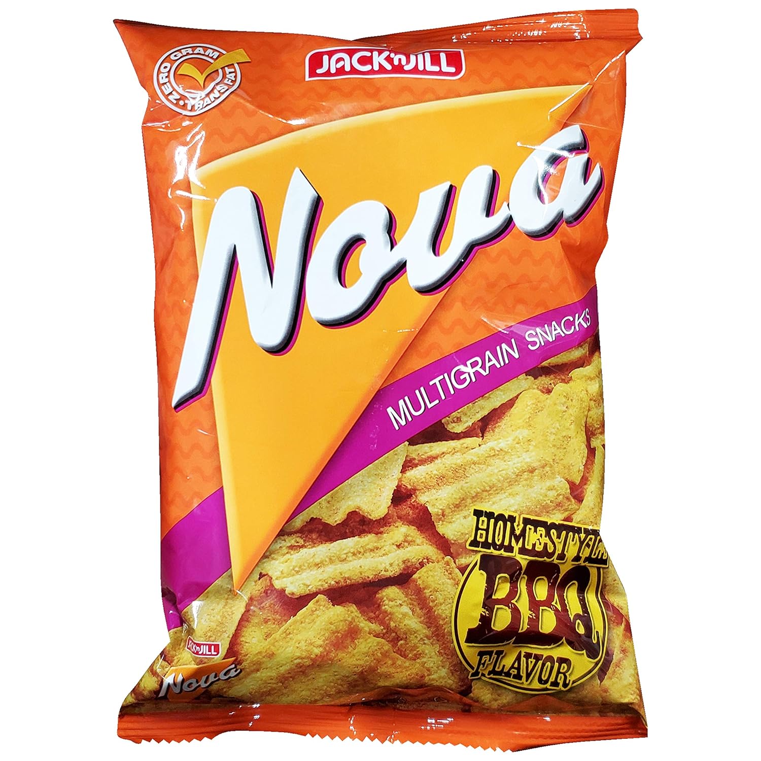 Jack'n Jill Nova Multigrain Homestyle BBQ Flavor Chips Snack (6 Pack, Total of 16.5oz)