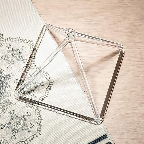 Vista 57 de TOPFUND Pirámide cantante de cristal de 8 pulgadas con funda de transporte de cuero artificial y delantero de gamuza de cuarzo Pirámide de canto