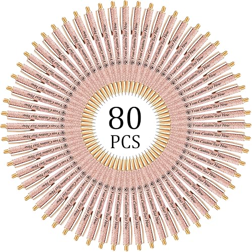 Hasta 100 bolígrafos personalizados con nombre a granel, bolígrafo con purpurina de impresión personalizada, grabado gratis, texto con logotipo