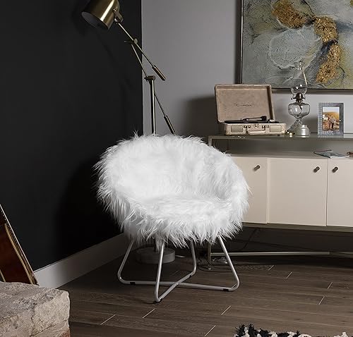 Miniatura 5 de BIRDROCK HOME Papasan - Silla con patas plateadas, cojín cómodo de gran tamaño para sala de estar, dormitorio, dormitorio o sala de estar, asiento