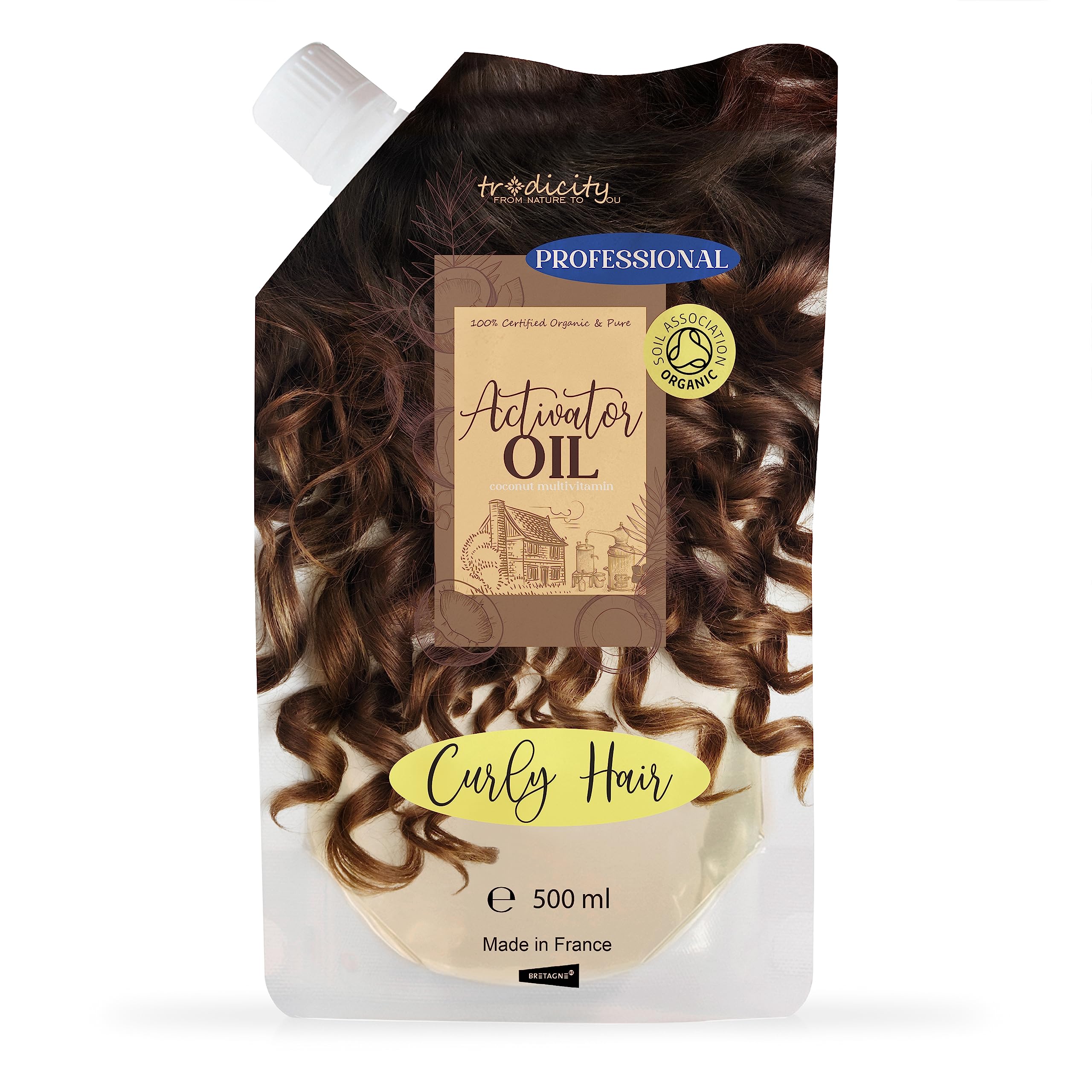 Curl Activator Oil, Natural, 500 ml (Pack of 1)