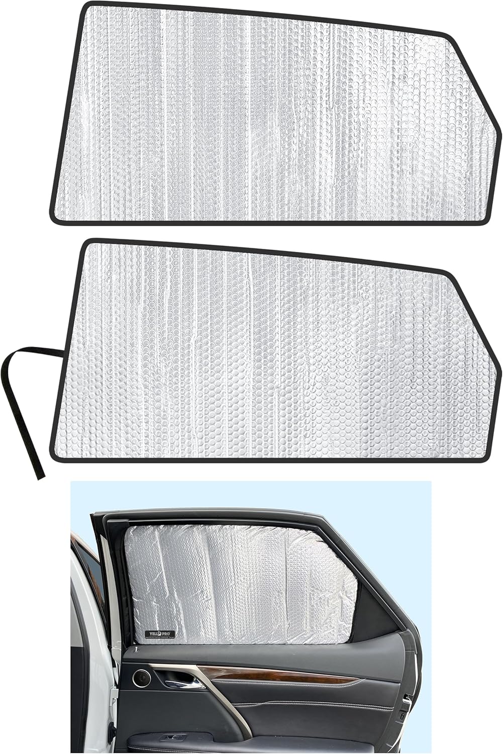 Side Window Rear Seat 2nd Row Sunshade Custom Fit for 2016 2017 2018 2019 2020 2021 2022 Lexus RX SUV, 350, 450h Base, F Sport, UV Reflector Sun Protection Accessories (2pcs)