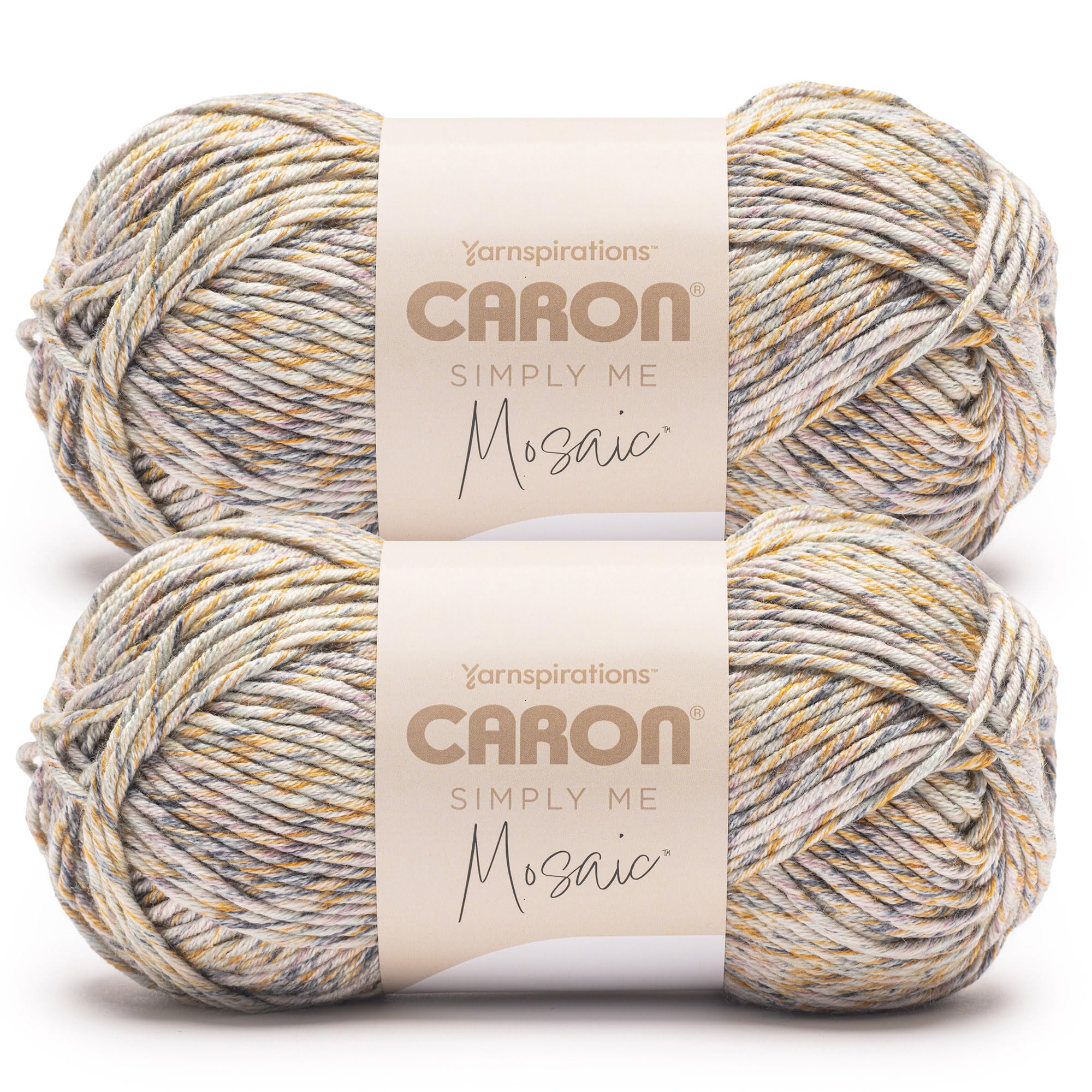 Amazon.com: Caron Simply Me Mosaic Claypot Yarn - 2 Pack of 140g