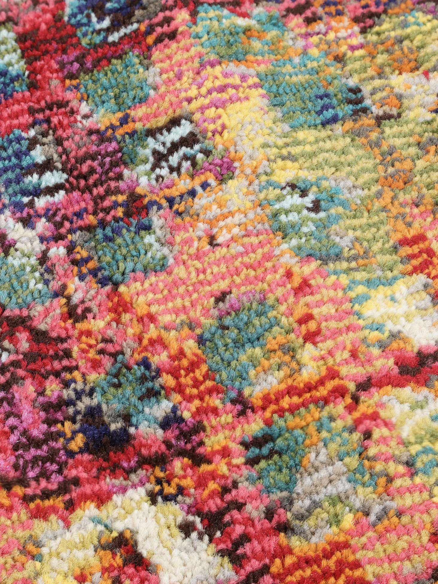 RugVista Davina, Tapis, Modernes, 133 x 190 cm, Rectangulaire, Poil Moyen, Salle de séjour, à Manger, Chambre, Cuisine, Nettoyage Sec Seulement, Multicolore