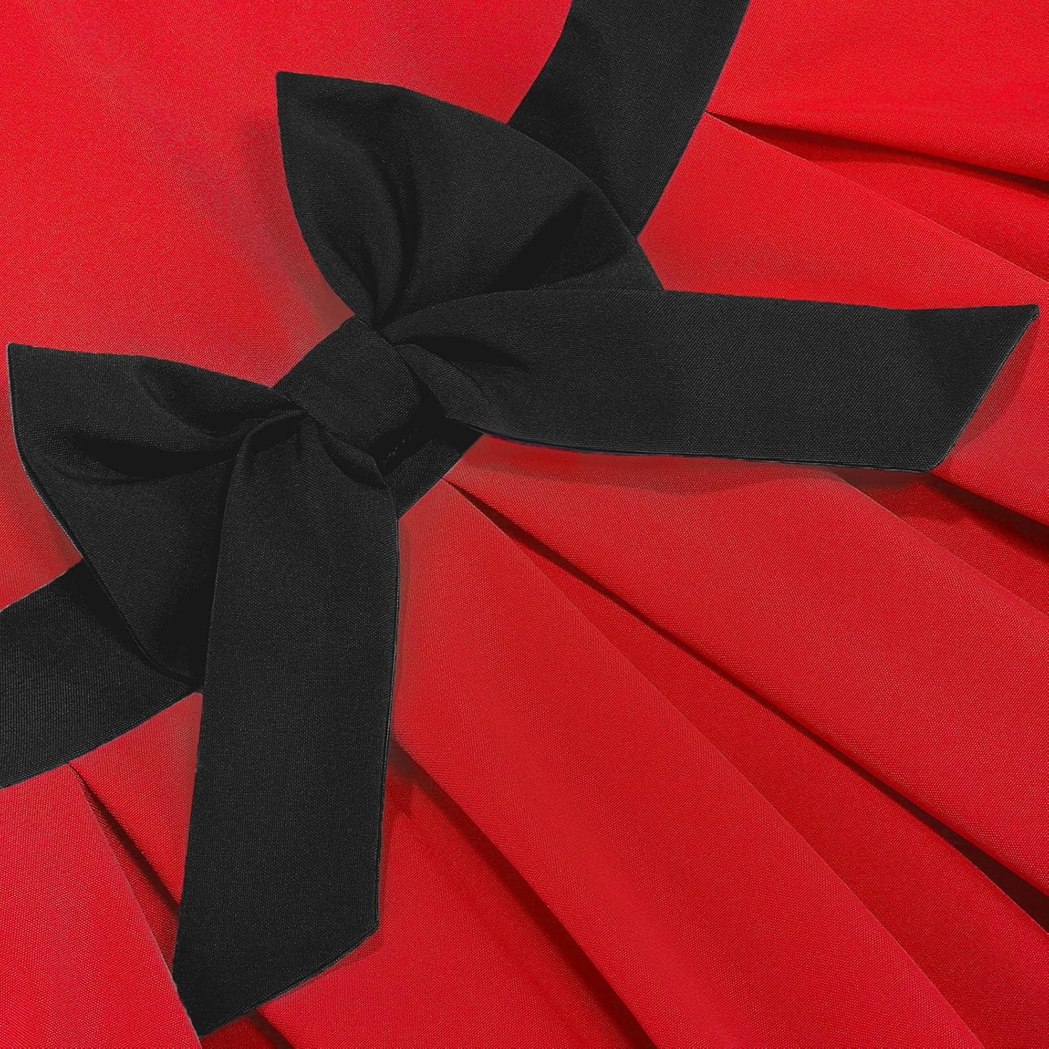 Kids 1950s Vintage Dresses for Girls 50s Outfits Collar Retro 50's Tea Party Bowknot Audrey Hepburn Rockabilly Swing Dress - Image 2