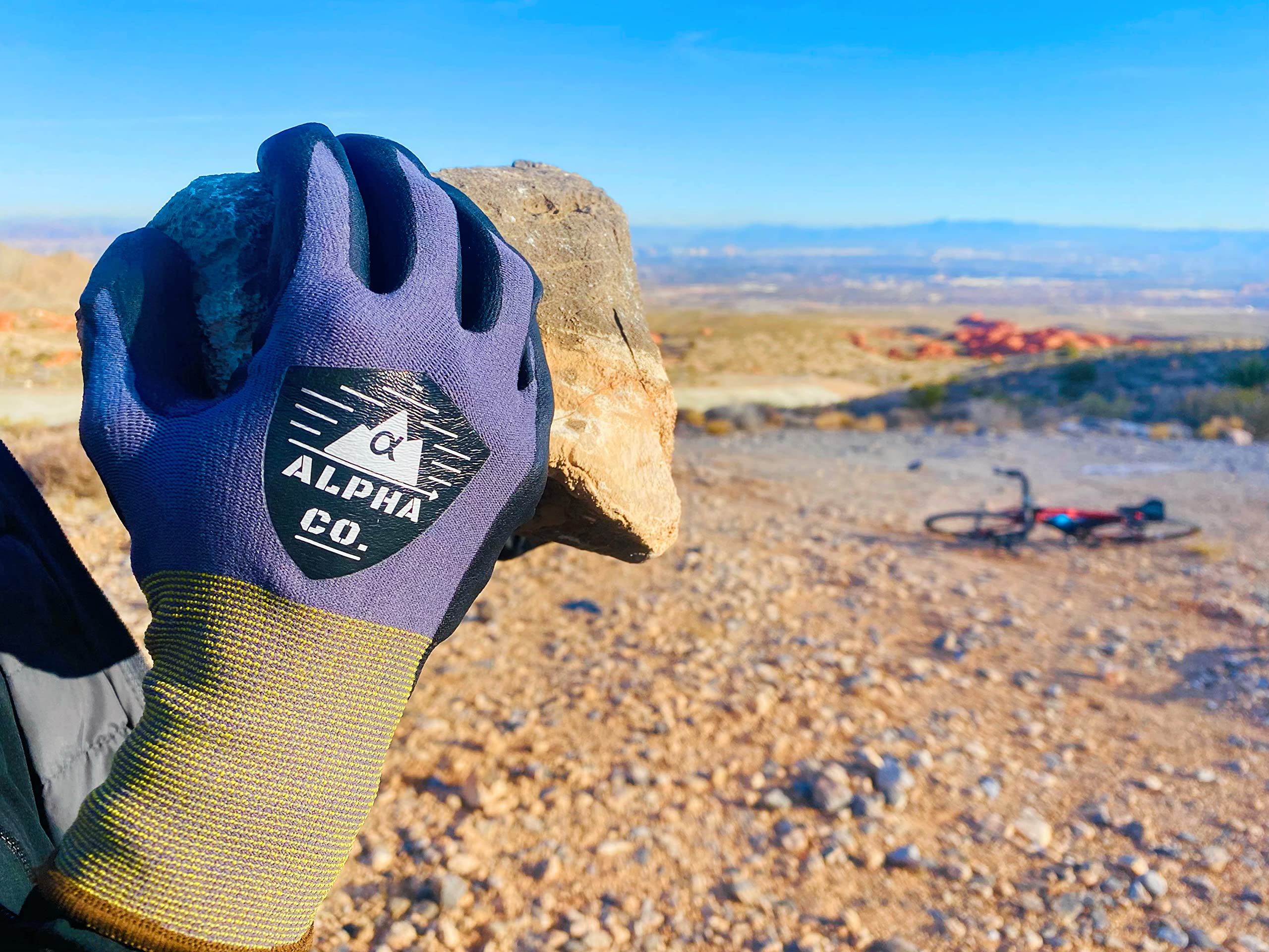 Alpha Co Nitrile Palm Microfoam Spandex Gloves Touchscreen Capable Latex-Free — view 4