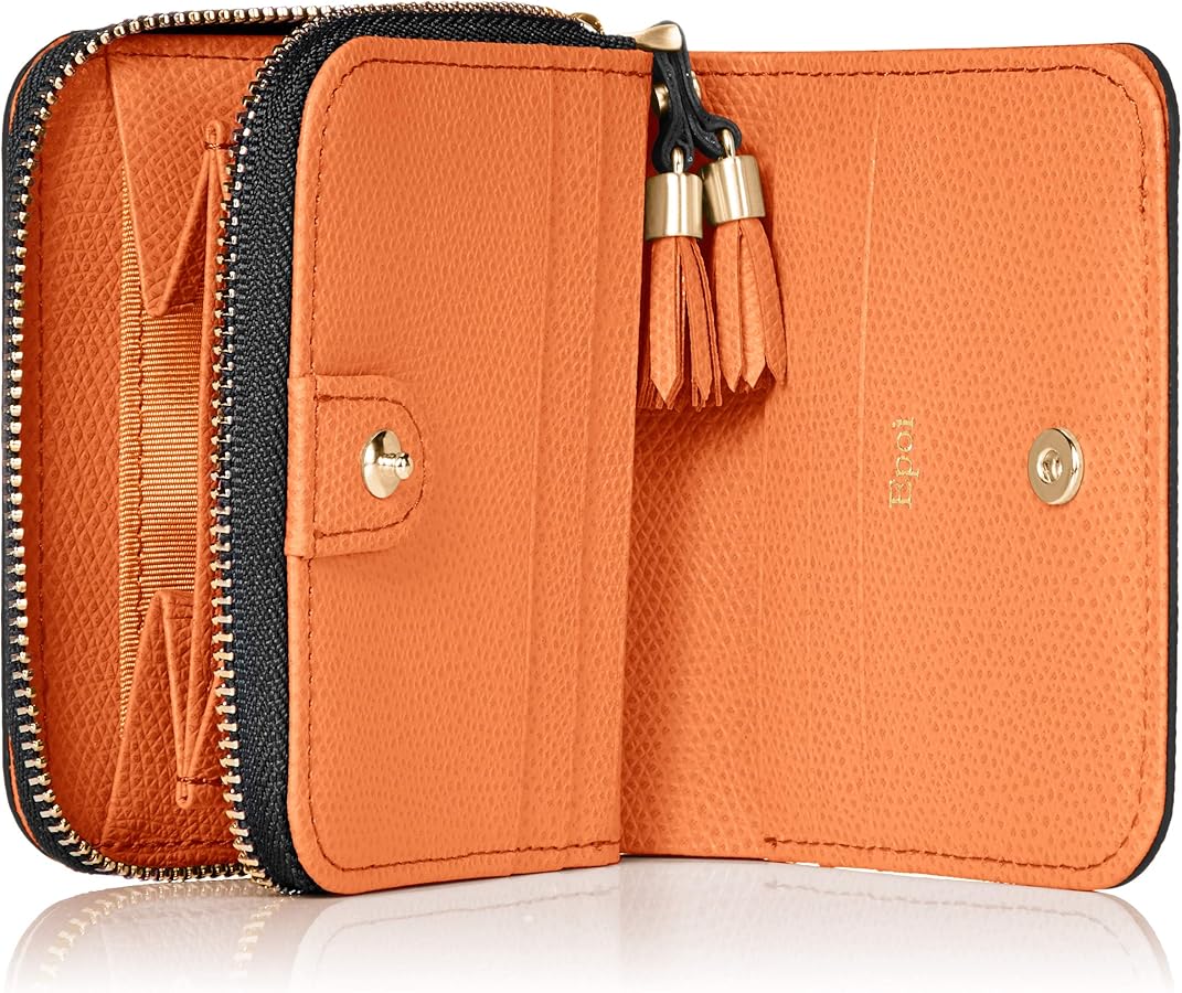 【新品】EPOI エポイ シキ 『だいだい』ラウンドファスナー長財布 オレンジ 新品】EPOI エポイ シキ 『だいだい』ラウンドファスナー長財布 オレンジ