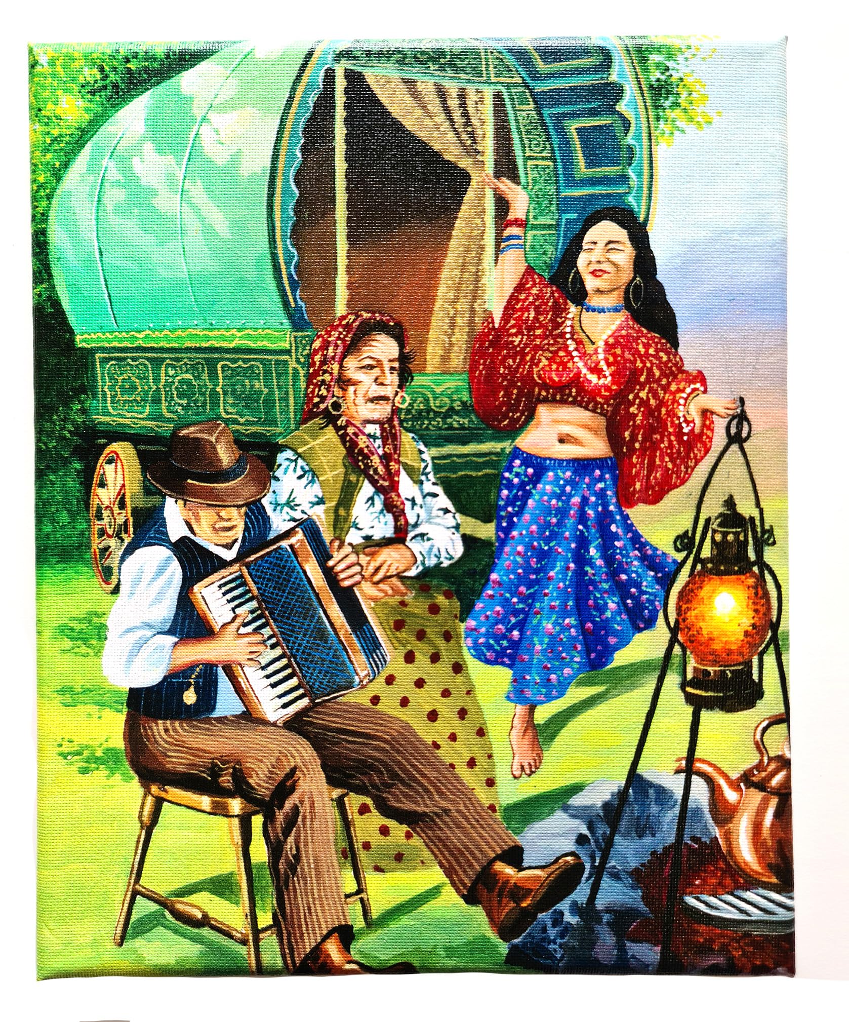 D&A Gifts Romany Gypsy Dancer Canvas - Romany Gypsy Gift - Mini Canvas - Gypsies N16-CANV