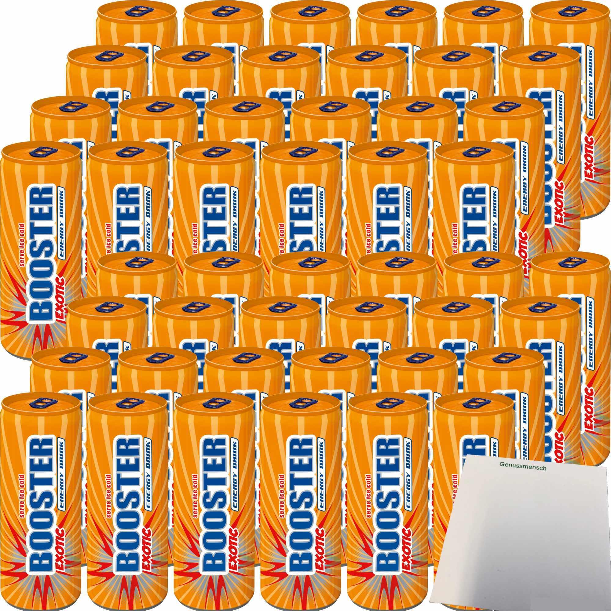 Booster Energy Drink Exotic DPG 2er Pack (48x330ml Dose) + usy Block