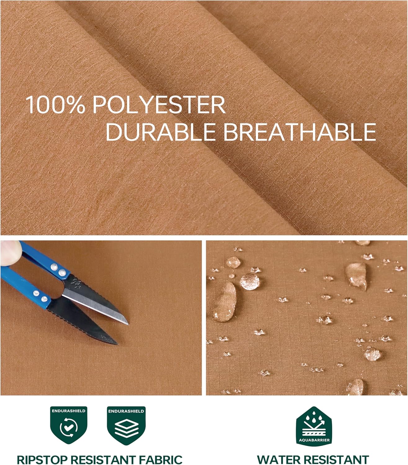 NATUVENIX Tactical Pants for Men, Water Resistant Hiking Cargo Pants Lightweight Outdoor Work Pants for Men Ripstop - Image 3