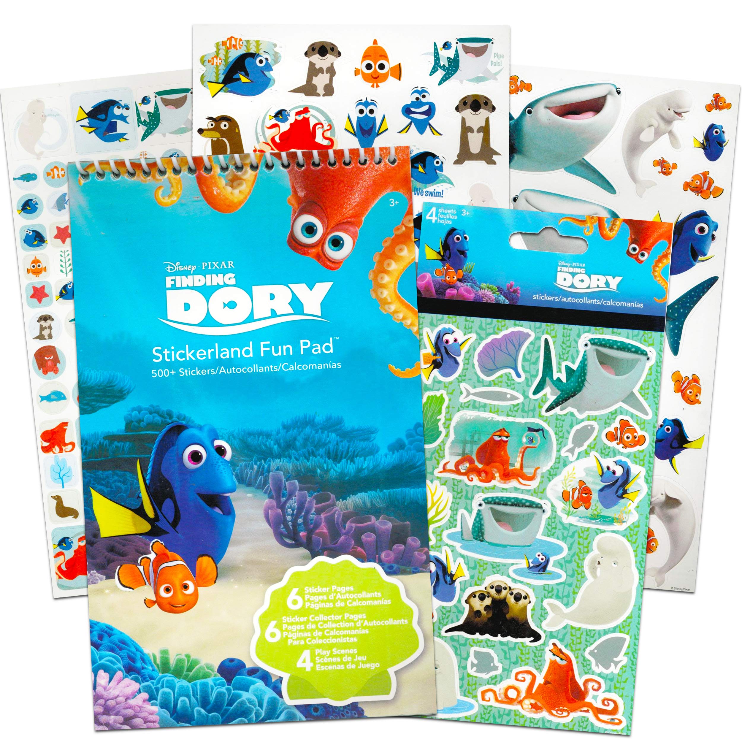 Disney Pixar Finding Dory Party Favors ~ Bundle Includes Over 575 Nemo Stickers Featuring Nemo, Dory, and More (Finding Dory Party Supplies)