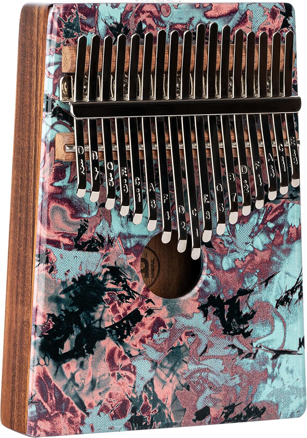 Kalimba Thumb Piano, 17 Keys — Includes Tuning Hammer and Case — For Meditation, ASMR, Sound Therapy and Yoga, 2-YEAR WARRANTY