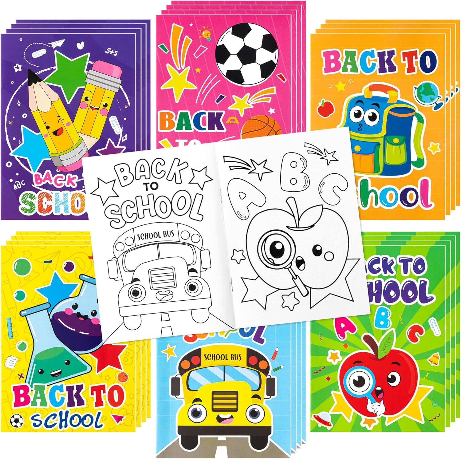 Back to school coloring books