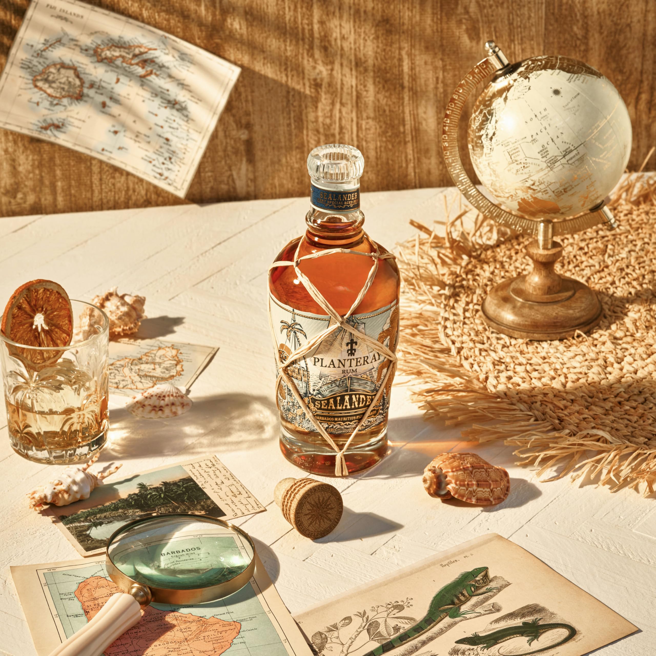 PLANTERAY RUM - (Ehemals Plantation) - Sealander - Herkunft: Barbados, Mauritius, Fidschi - Doppelreifung - 40% Vol - 70 cl