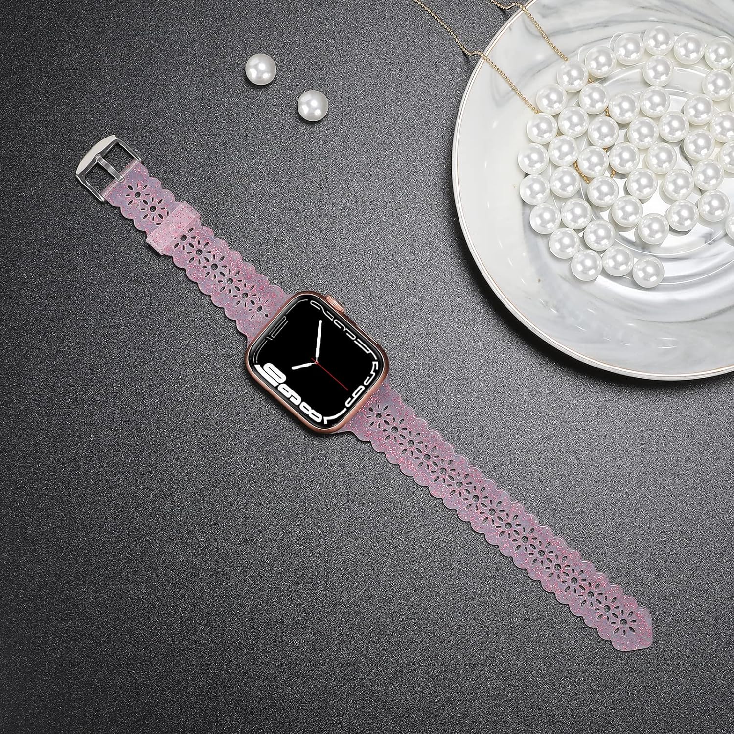 Bandiction Compatible Hollow Out Scalloped Replacement Image