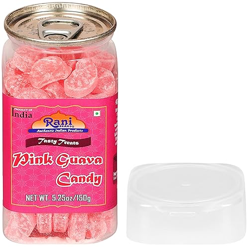 Miniatura 5 de Rani - Caramelo de guayaba rosa de 5.25 onzas (5.29 oz) sellado al vacío, parte superior fácil de abrir, recipiente resellable  Indian Tasty Treats
