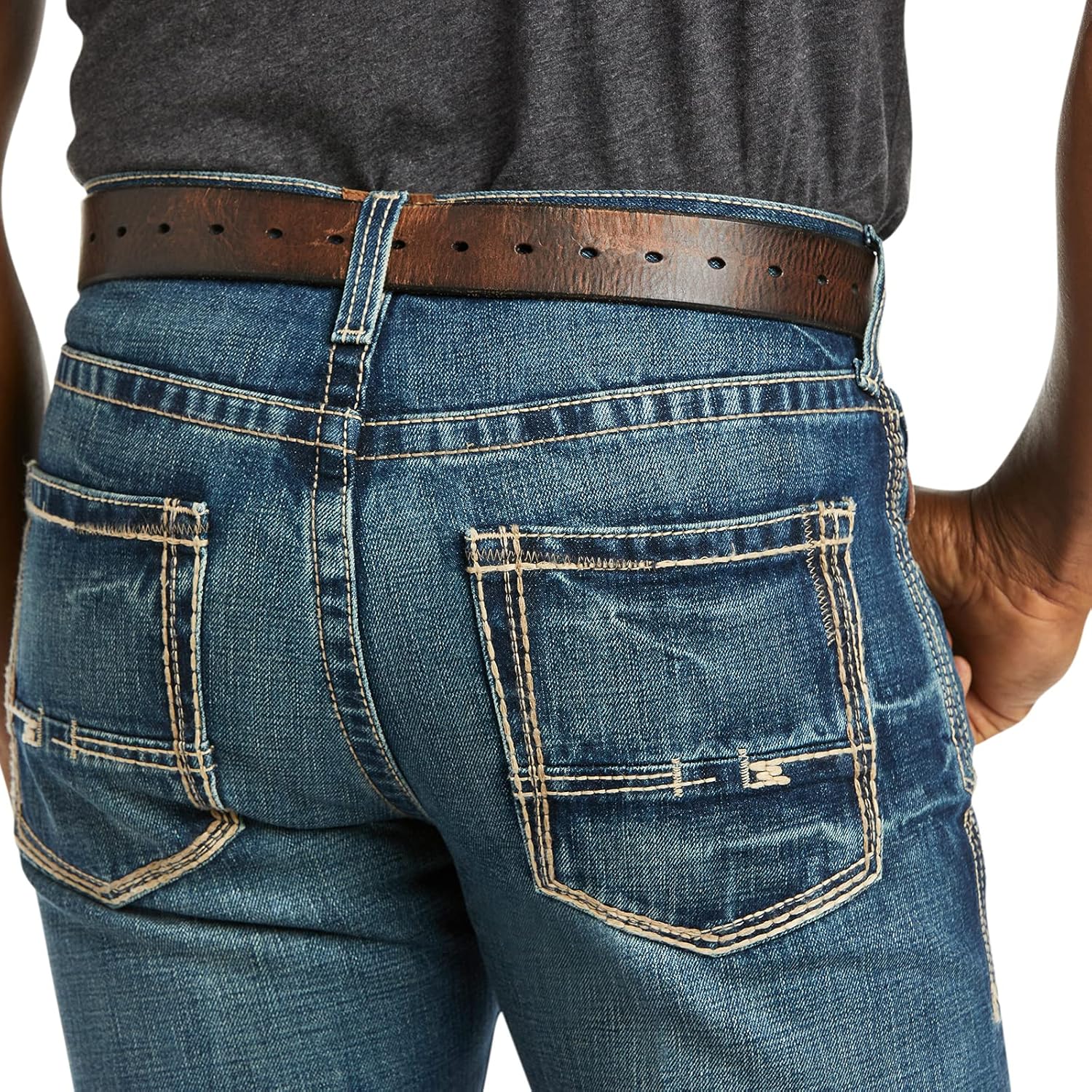 Ariat M5 Slim Stackable Straight Leg Jean - Men’s Low Rise, Slim Fit Denim - Image 3