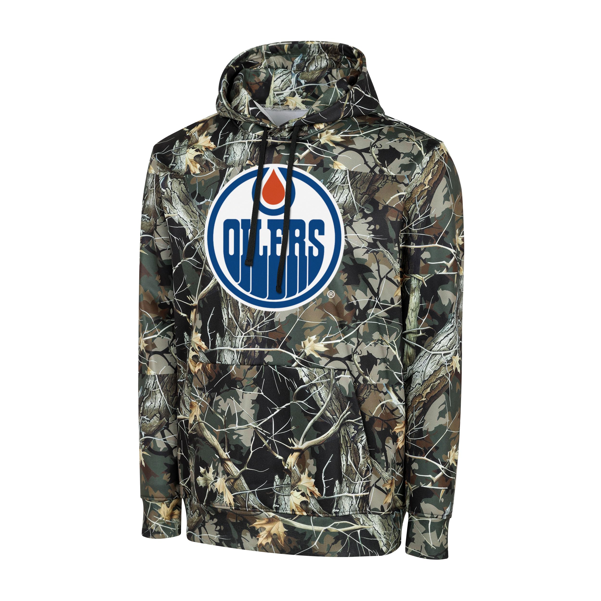 FOCO NHL Men's Official Hunter Camo Primary Logo Performance Pullover Hoodie Sweatshirt