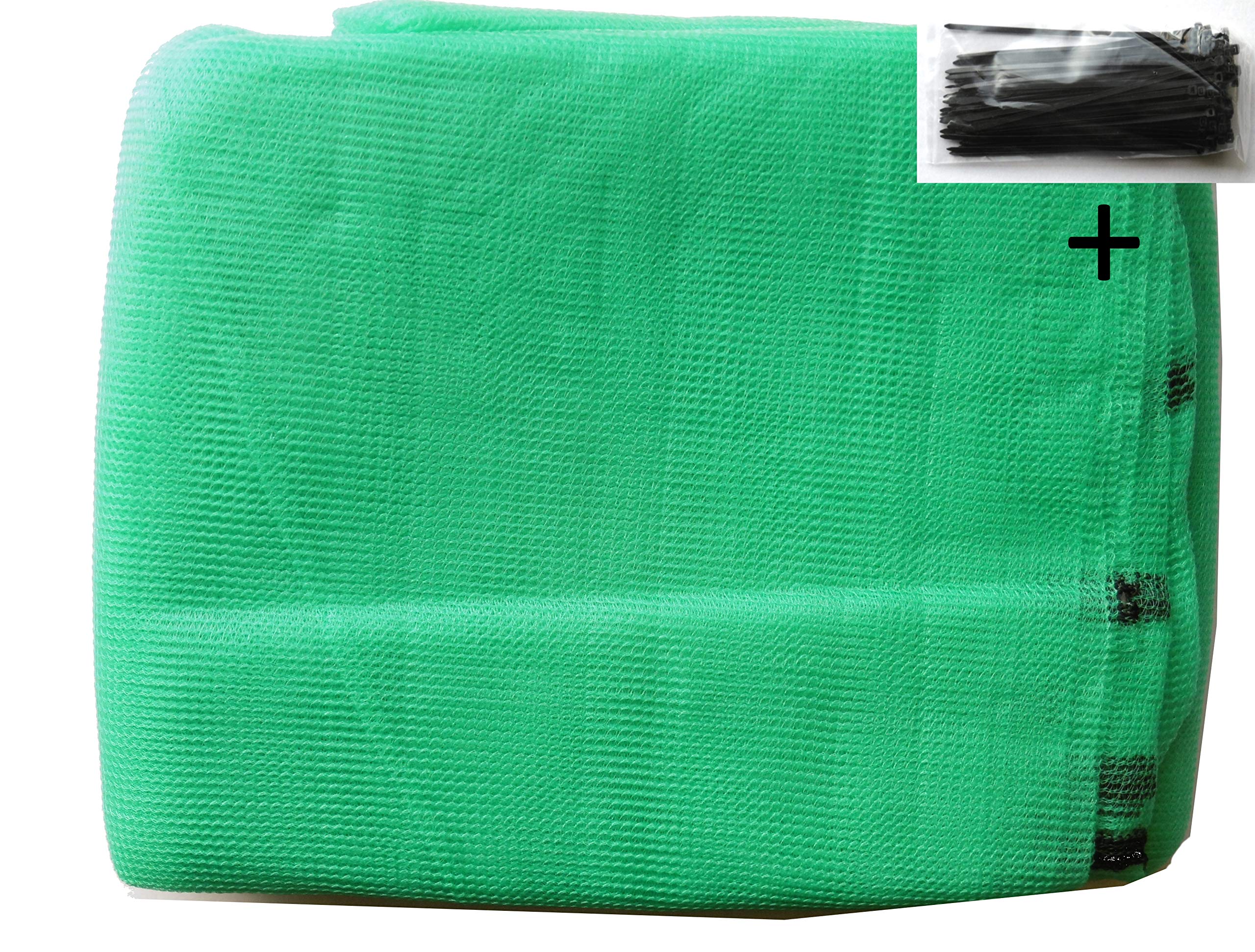 EXCOLO Gerüstnetz 2,57m x 10m plus 100 Kabelbinder als Schutznetz Staubnetz Gerüstschutz Sonnenschutz Staubschutz Schattierung Windschutz