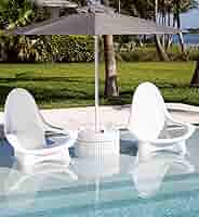 Tenjam Shayz In-Pool Lounge Chairs - Set Of 2 (Fits Up To 17" Water Depth, Custom Colors)