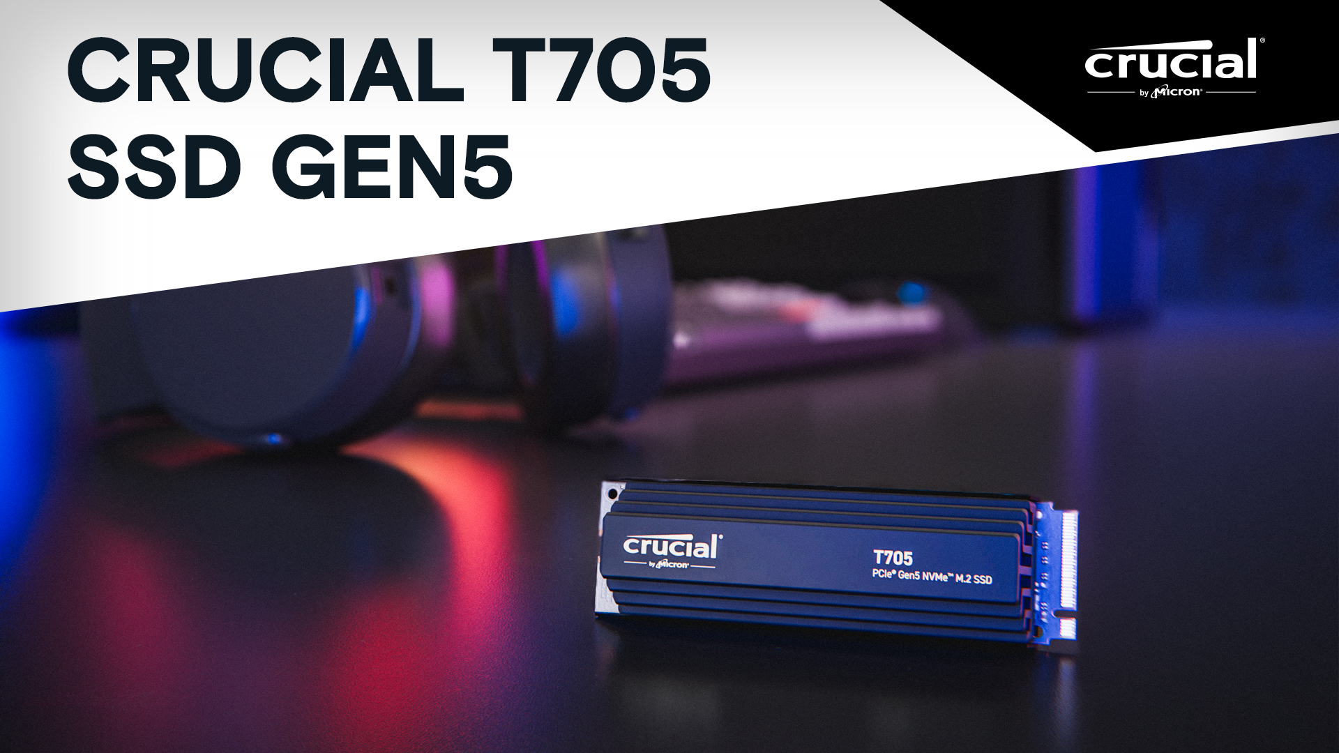 Crucial T705 SSD 4TB PCIe 5.0 x4 Gen5 NVMe M.2 con Dissipatore