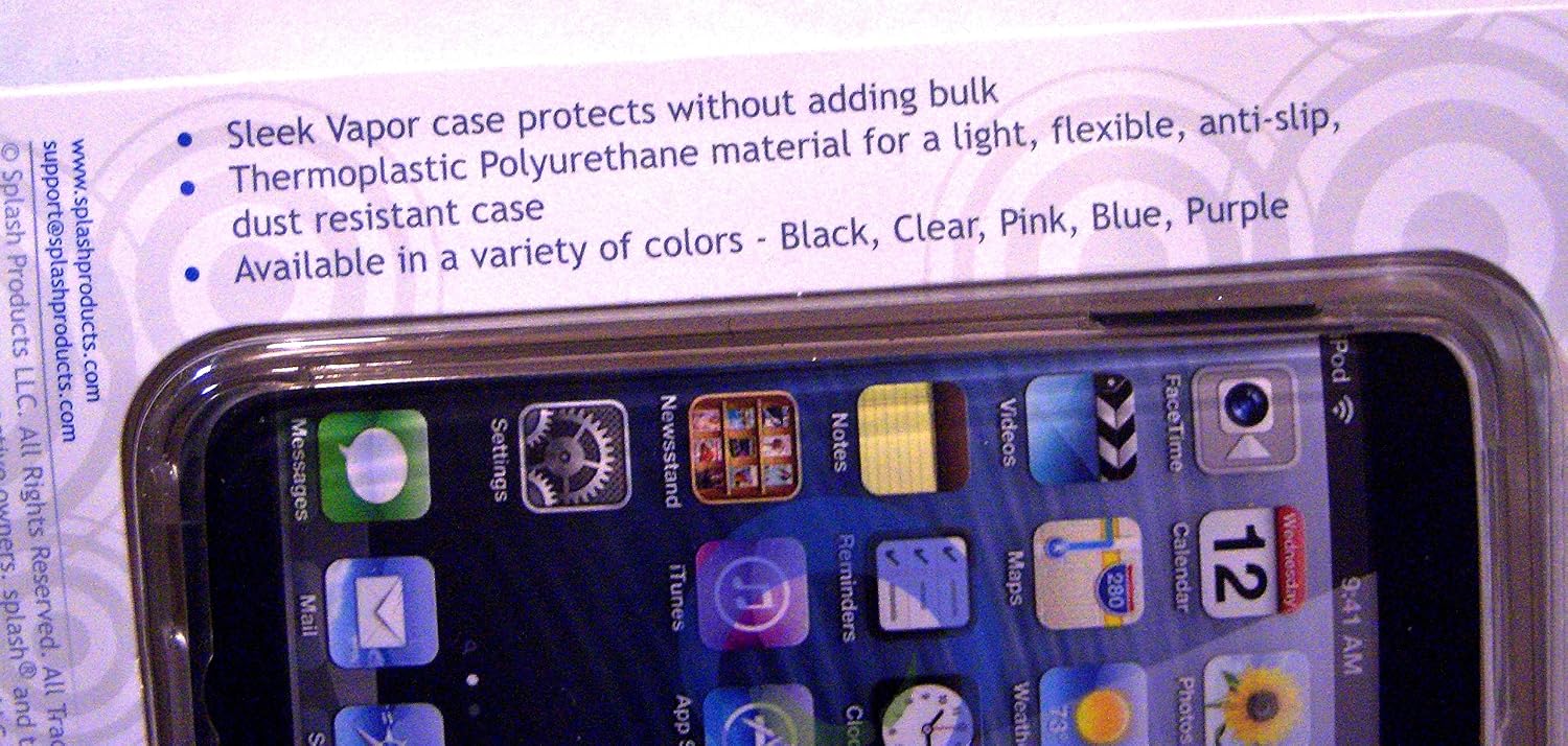 splash VAPOR Flex Case Cover for Apple iPod Touch 5, Clear