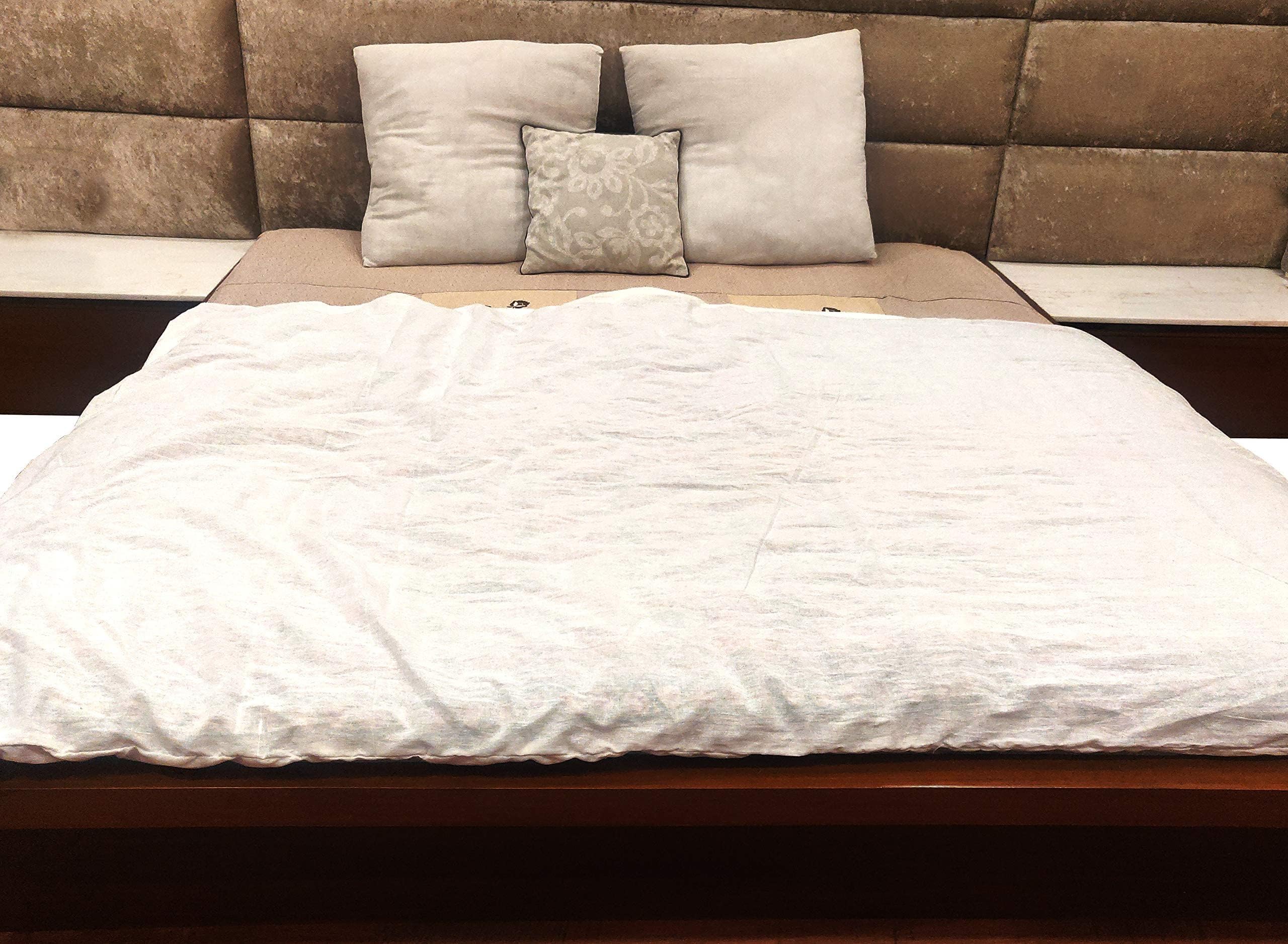 Buy Vastradhar Pure Cotton Solid White Rajai Cover Blanket Covers Or