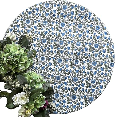 Miniatura 41 de ATOSII Amalfi - Mantel rectangular de otoño 100% algodón, bohemio, estampado a mano, para cocina, mesa de comedor, lino, decoración de otoño