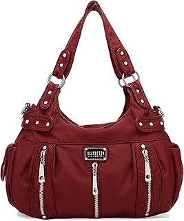 Sponsored Ad - SCARLETON Purses for Women Large Hobo Bags Washed Vegan Leather Shoulder Bag Satchel Tote Top Handle Handba...