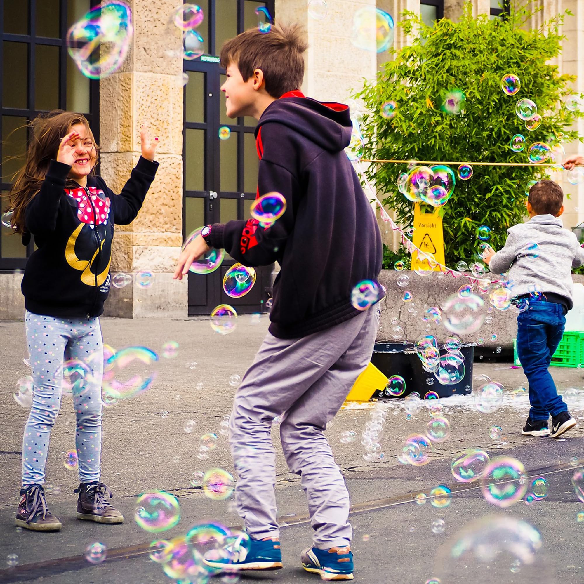 Smart-Planet Burbujas de jabón líquido concentrado para 1 litro de jabón para máquinas y pistolas, solución de jabón para mezclar con agua para niños, 1 bolsa de recarga de 1 L
