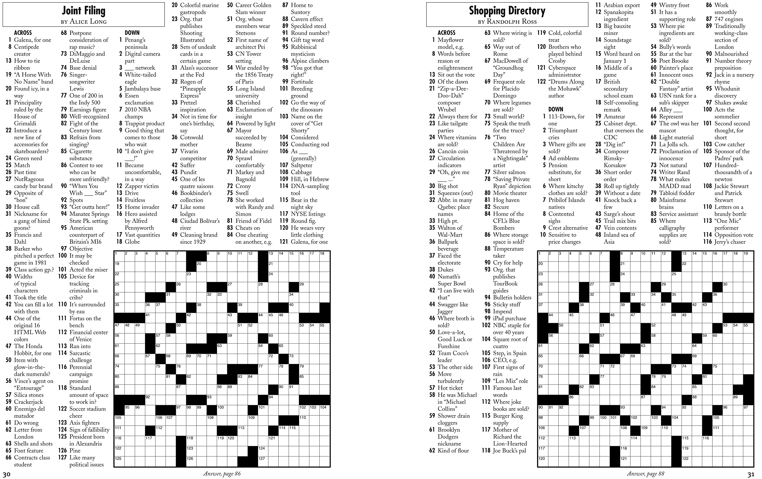 The Wall Street Journal Premium Sunday Crosswords: 72 AAA-Rated Puzzles (Wall Street Journal Crosswords, 4) - Image 4