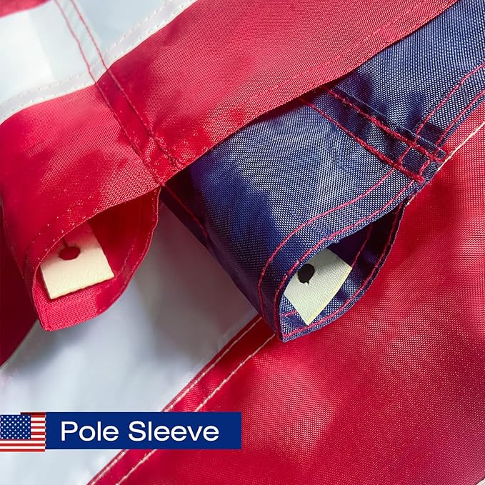 Bandera Americana 2.5x4 Pies con Manga para Asta, Poliéster Resistente miniatura 2