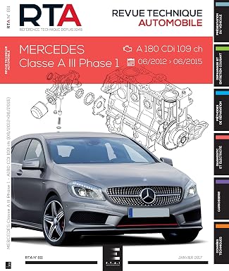 E-T-A-I - Revue Technique RTA 811 MERCEDES CLASSE A III PHASE 1 (2012 à…